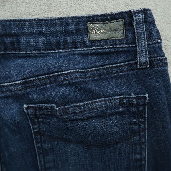 Paige Jeans Women's Size 28 Blue Low-Rise Verdugo Jegging Denim Pants 28" Inseam - Picture 12 of 15